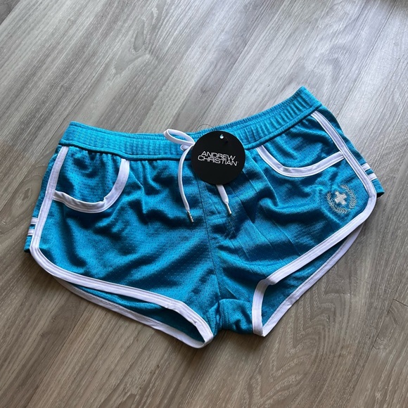 Andrew Christian Other - Andrew Christian | Fit Mesh Gym Sorts in Teal Blue (Small)